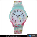 Japanense quartz movt geneva floral watch lady